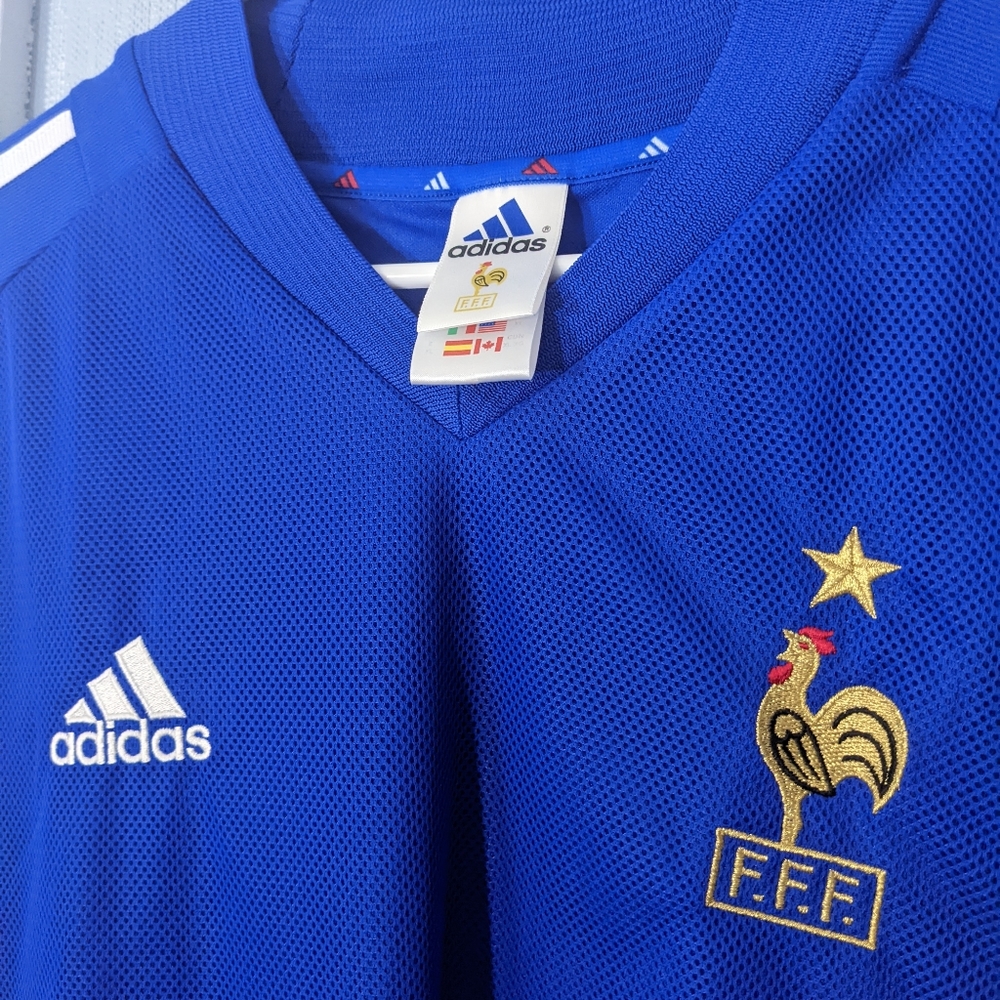 2002 France #10 Zidane - Adidas Jersey RARE Size XL - Picture 4 of 6